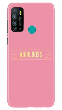Girl Boss Pink Mobile Back Case for Infinix Hot 9 (Design - 263)