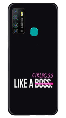 Like a Girl Boss Mobile Back Case for Infinix Hot 9 (Design - 265)