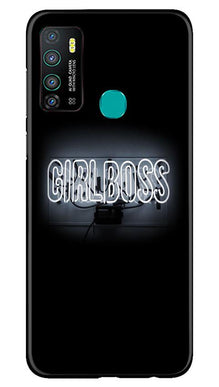 Girl Boss Black Mobile Back Case for Infinix Hot 9 (Design - 268)