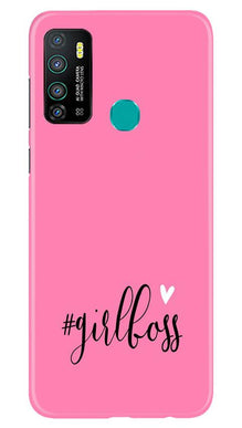 Girl Boss Pink Mobile Back Case for Infinix Hot 9 (Design - 269)