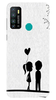 Cute Kid Couple Mobile Back Case for Infinix Hot 9 (Design - 283)