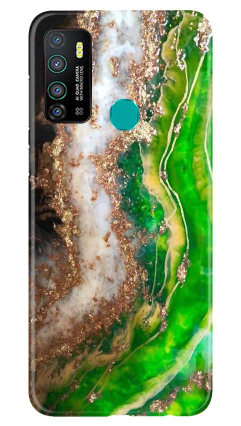 Marble Texture Mobile Back Case for Infinix Hot 9 (Design - 307)