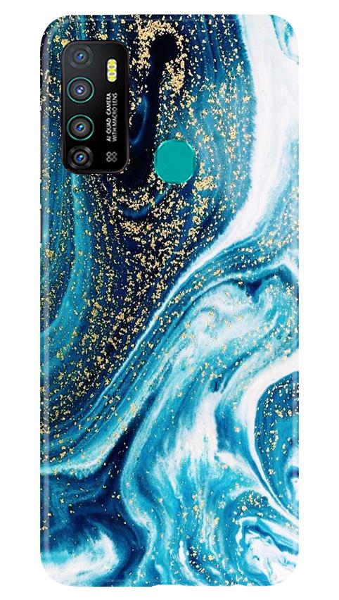 Marble Texture Mobile Back Case for Infinix Hot 9 (Design - 308)