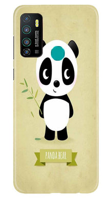 Panda Bear Mobile Back Case for Infinix Hot 9 (Design - 317)