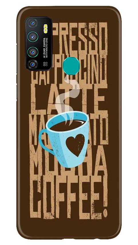 Love Coffee Mobile Back Case for Infinix Hot 9 (Design - 351)