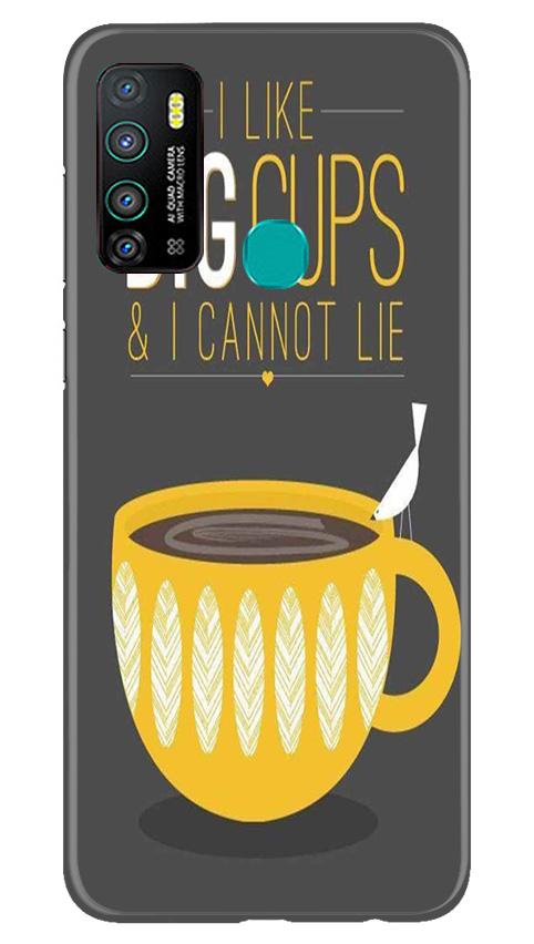 Big Cups Coffee Mobile Back Case for Infinix Hot 9 (Design - 352)