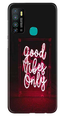Good Vibes Only Mobile Back Case for Infinix Hot 9 (Design - 354)