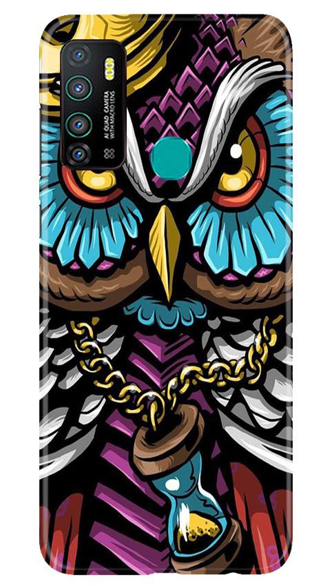 Owl Mobile Back Case for Infinix Hot 9 (Design - 359)