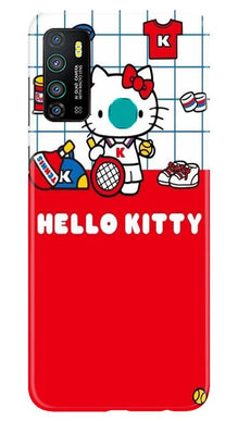 Hello Kitty Mobile Back Case for Infinix Hot 9 (Design - 363)