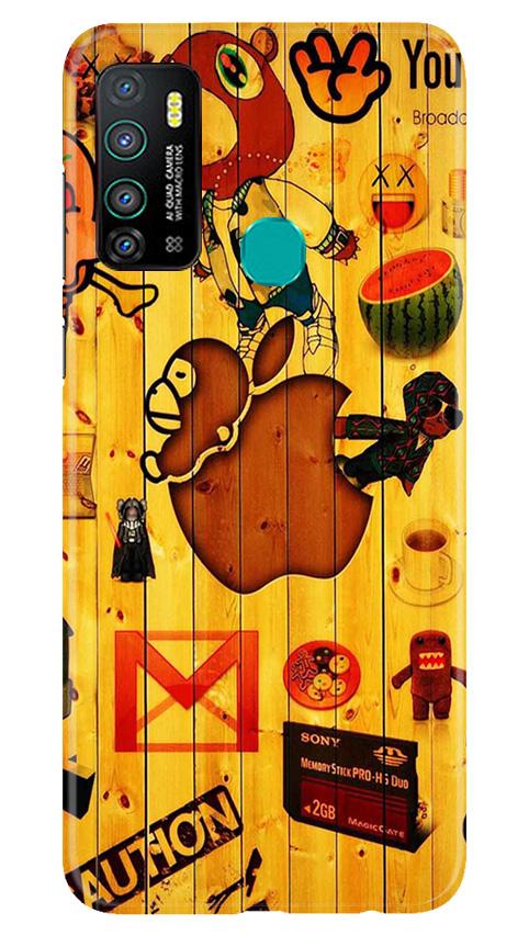Wooden Texture Mobile Back Case for Infinix Hot 9 (Design - 367)