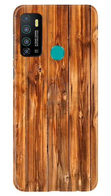 Wooden Texture Mobile Back Case for Infinix Hot 9 (Design - 376)