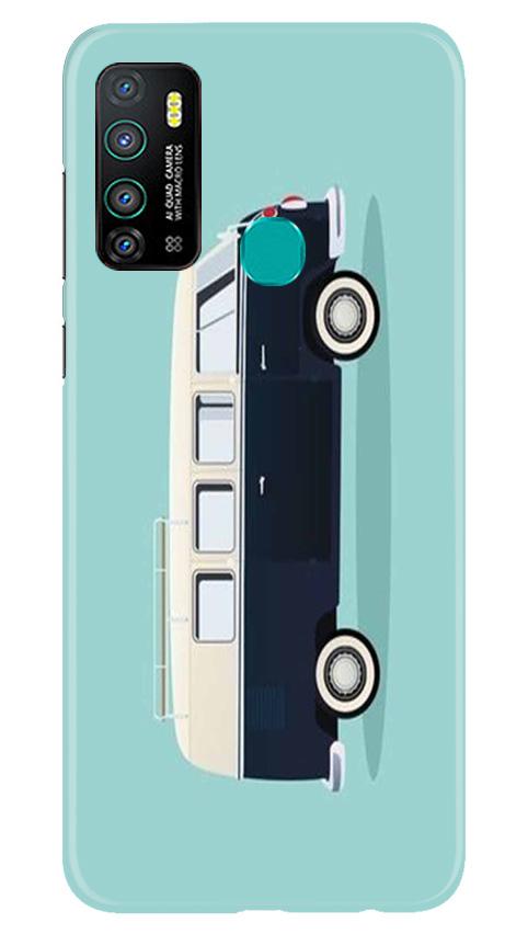 Travel Bus Mobile Back Case for Infinix Hot 9 (Design - 379)