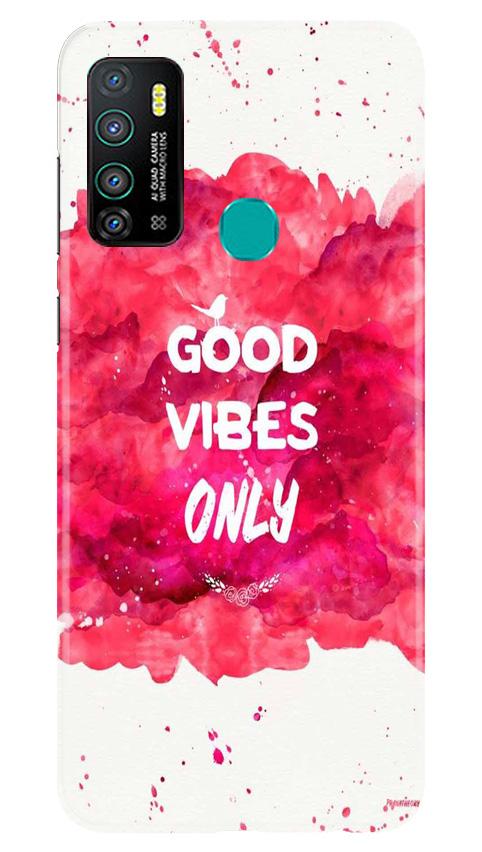 Good Vibes Only Mobile Back Case for Infinix Hot 9 (Design - 393)