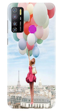 Girl with Baloon Mobile Back Case for Infinix Hot 9 Pro (Design - 84)