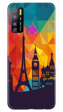 Eiffel Tower2 Mobile Back Case for Infinix Hot 9 Pro (Design - 91)