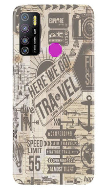 Travel Mobile Back Case for Infinix Hot 9 Pro  (Design - 104)