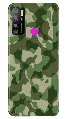 Army Camouflage Mobile Back Case for Infinix Hot 9 Pro  (Design - 106)