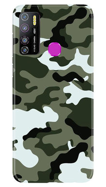 Army Camouflage Mobile Back Case for Infinix Hot 9 Pro  (Design - 108)