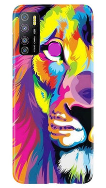 Colorful Lion Mobile Back Case for Infinix Hot 9 Pro  (Design - 110)