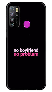 No Boyfriend No problem Mobile Back Case for Infinix Hot 9 Pro  (Design - 138)