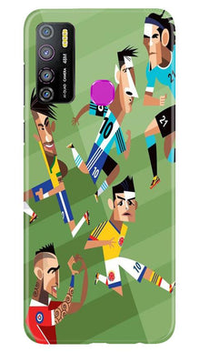 Football Mobile Back Case for Infinix Hot 9 Pro  (Design - 166)