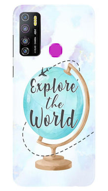 Explore the World Mobile Back Case for Infinix Hot 9 Pro (Design - 207)