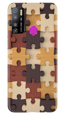Puzzle Pattern Mobile Back Case for Infinix Hot 9 Pro (Design - 217)