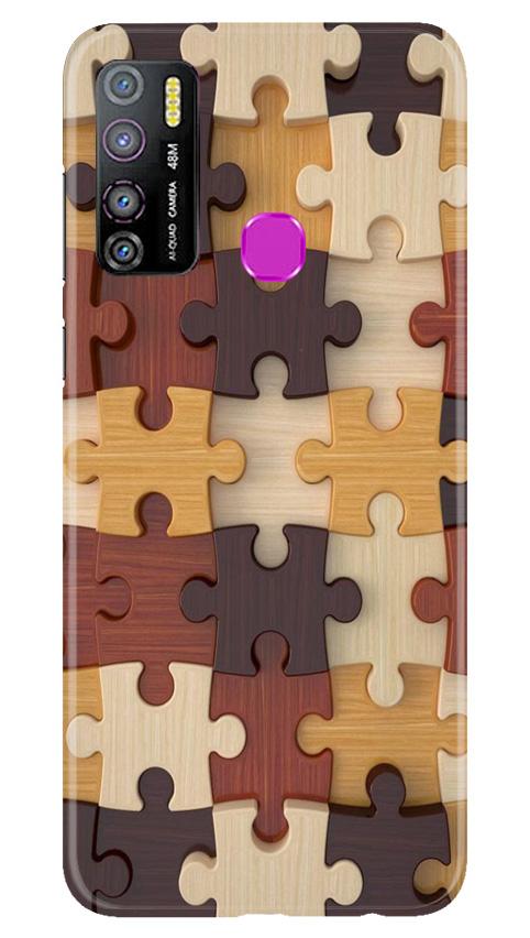 Puzzle Pattern Case for Infinix Hot 9 Pro (Design No. 217)