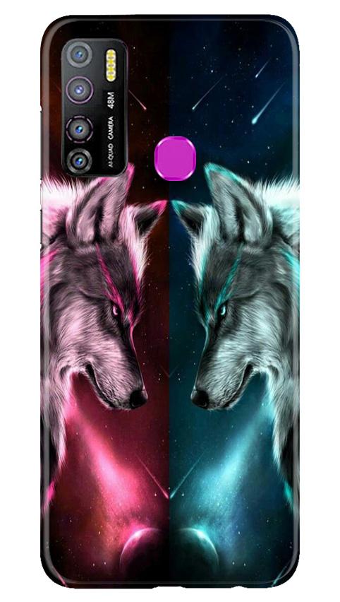 Wolf fight Case for Infinix Hot 9 Pro (Design No. 221)