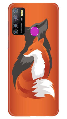 Wolf  Mobile Back Case for Infinix Hot 9 Pro (Design - 224)