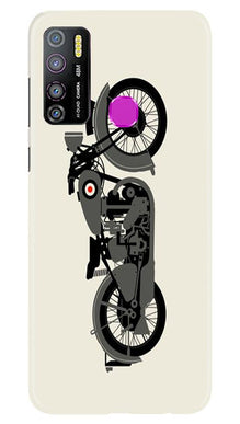 MotorCycle Mobile Back Case for Infinix Hot 9 Pro (Design - 259)