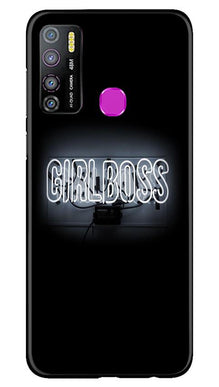 Girl Boss Black Mobile Back Case for Infinix Hot 9 Pro (Design - 268)