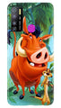 Timon and Pumbaa Mobile Back Case for Infinix Hot 9 Pro (Design - 305)