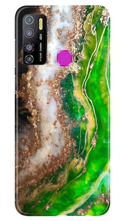 Marble Texture Mobile Back Case for Infinix Hot 9 Pro (Design - 307)