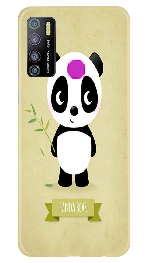 Panda Bear Mobile Back Case for Infinix Hot 9 Pro (Design - 317)