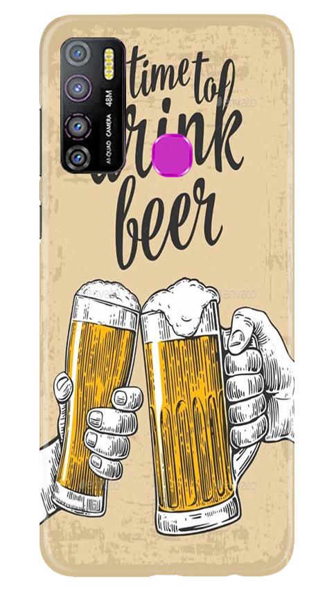 Drink Beer Mobile Back Case for Infinix Hot 9 Pro (Design - 328)
