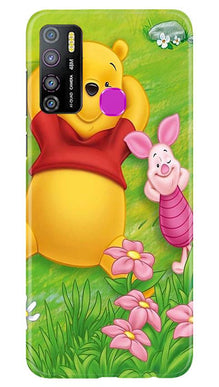 Winnie The Pooh Mobile Back Case for Infinix Hot 9 Pro (Design - 348)