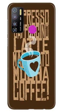 Love Coffee Mobile Back Case for Infinix Hot 9 Pro (Design - 351)