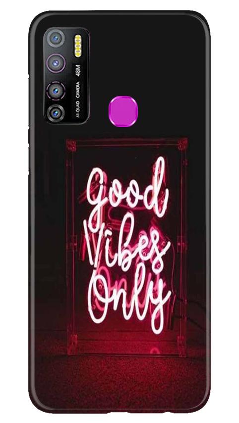 Good Vibes Only Mobile Back Case for Infinix Hot 9 Pro (Design - 354)