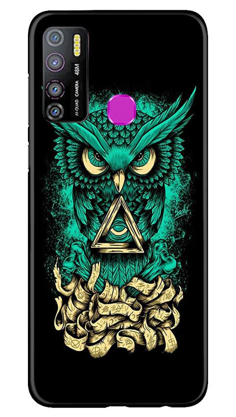 Owl Mobile Back Case for Infinix Hot 9 Pro (Design - 358)