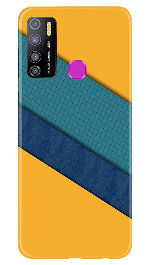 Diagonal Pattern Mobile Back Case for Infinix Hot 9 Pro (Design - 370)