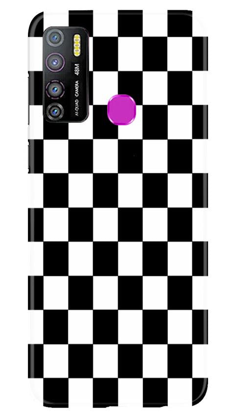Black White Boxes Mobile Back Case for Infinix Hot 9 Pro (Design - 372)