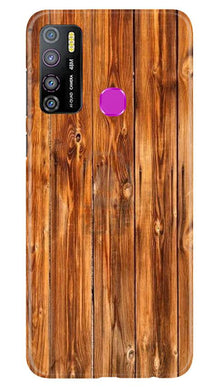 Wooden Texture Mobile Back Case for Infinix Hot 9 Pro (Design - 376)