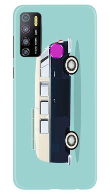 Travel Bus Mobile Back Case for Infinix Hot 9 Pro (Design - 379)
