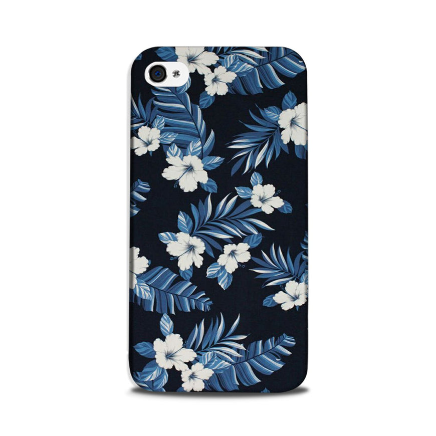 White flowers Blue Background2 Case for iPhone 5/ 5s