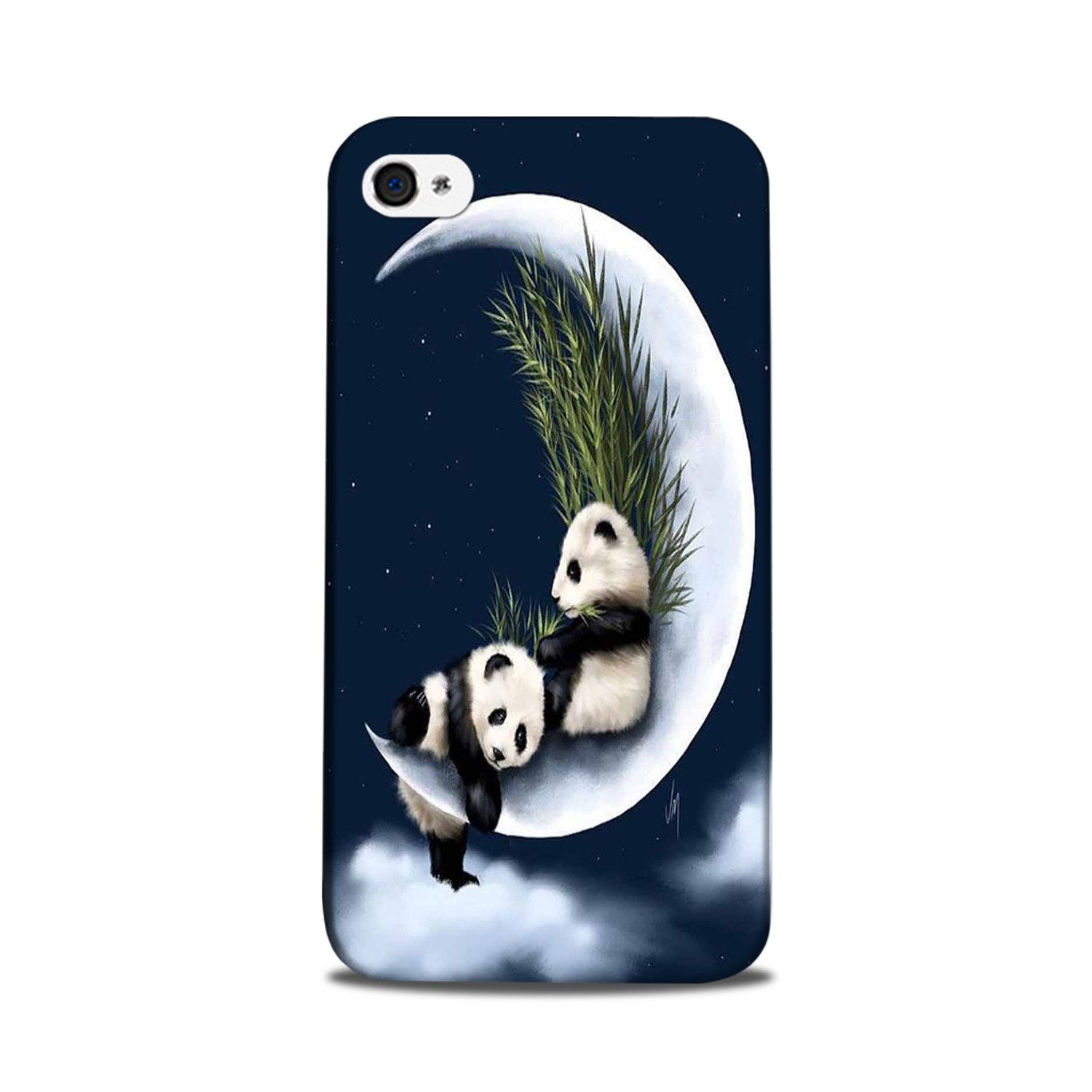 Panda Moon Mobile Back Case for iPhone 5/ 5s  (Design - 318)