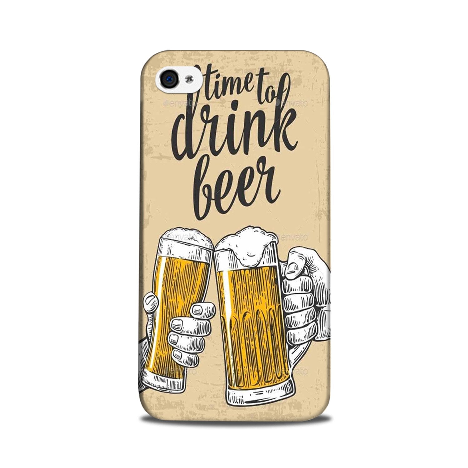 Drink Beer Mobile Back Case for iPhone 5/ 5s  (Design - 328)