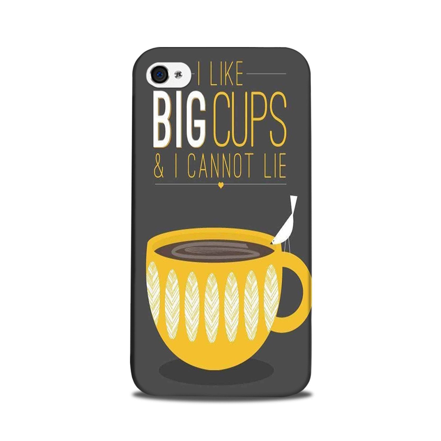 Big Cups Coffee Mobile Back Case for iPhone 5/ 5s  (Design - 352)