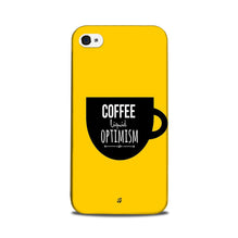 Coffee Optimism Mobile Back Case for iPhone 5/ 5s  (Design - 353)