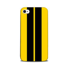 Black Yellow Pattern Mobile Back Case for iPhone 5/ 5s  (Design - 377)